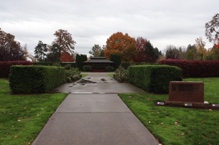 The Rose Garden entrance – paved surface